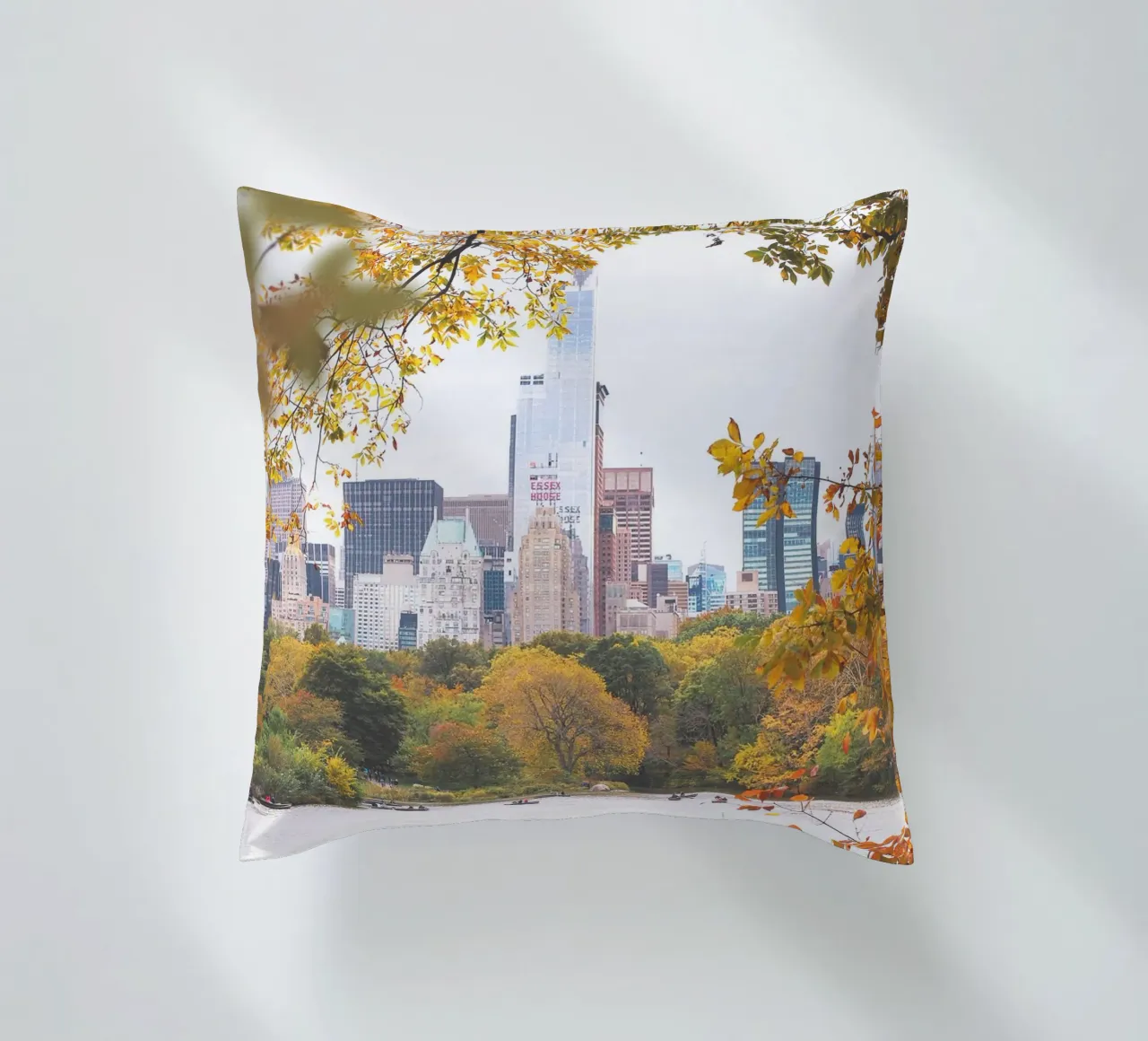 New York, USA I Central Park lago in natura bokeh cuscino da Julie Travel Photography