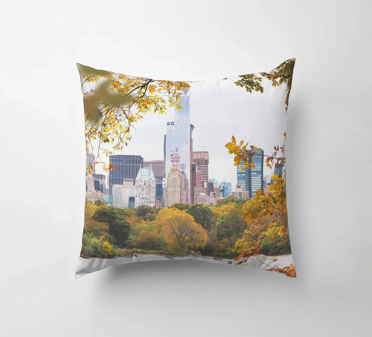 New York, USA I Central Park lago in natura bokeh cuscino da Julie Travel Photography