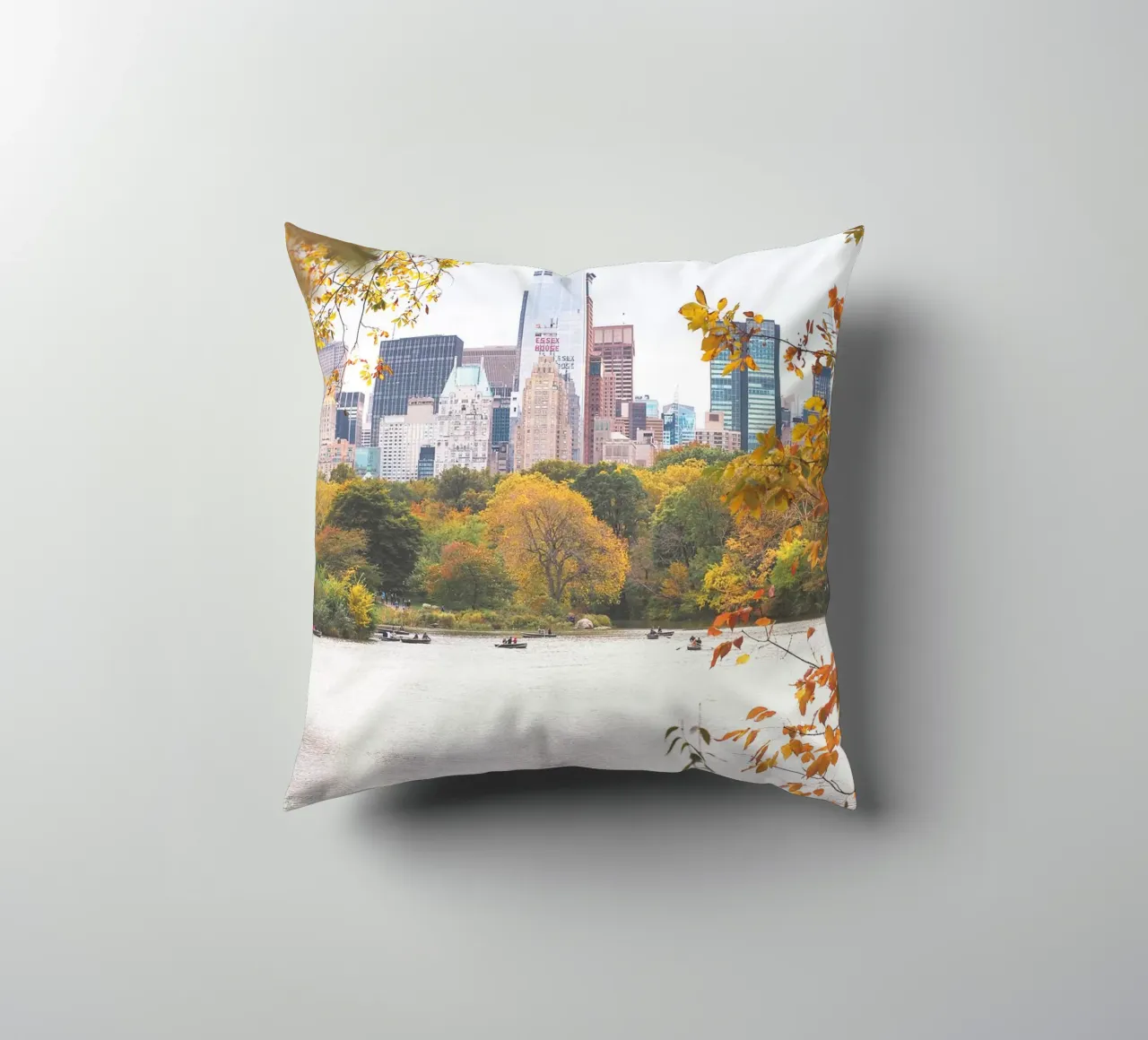 New York, USA I Central Park lago in natura bokeh cuscino da Julie Travel Photography