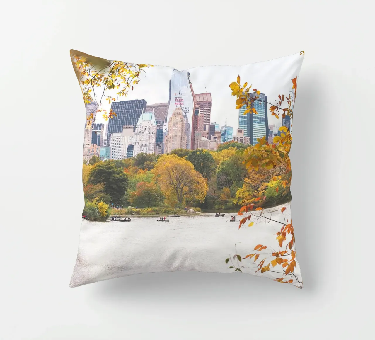New York, USA I Central Park lago in natura bokeh cuscino da Julie Travel Photography