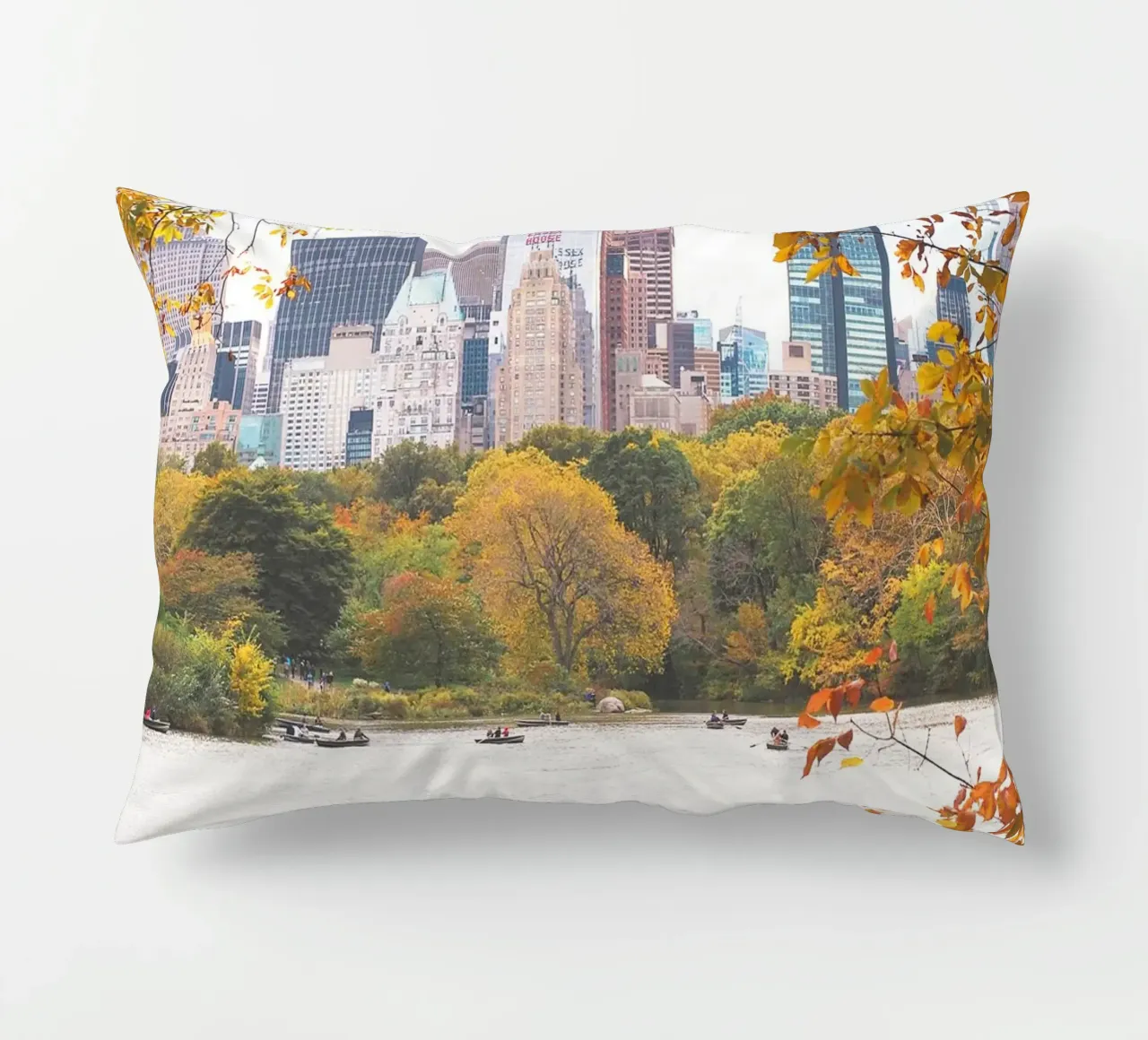 New York, USA I Central Park lago in natura bokeh cuscino da Julie Travel Photography
