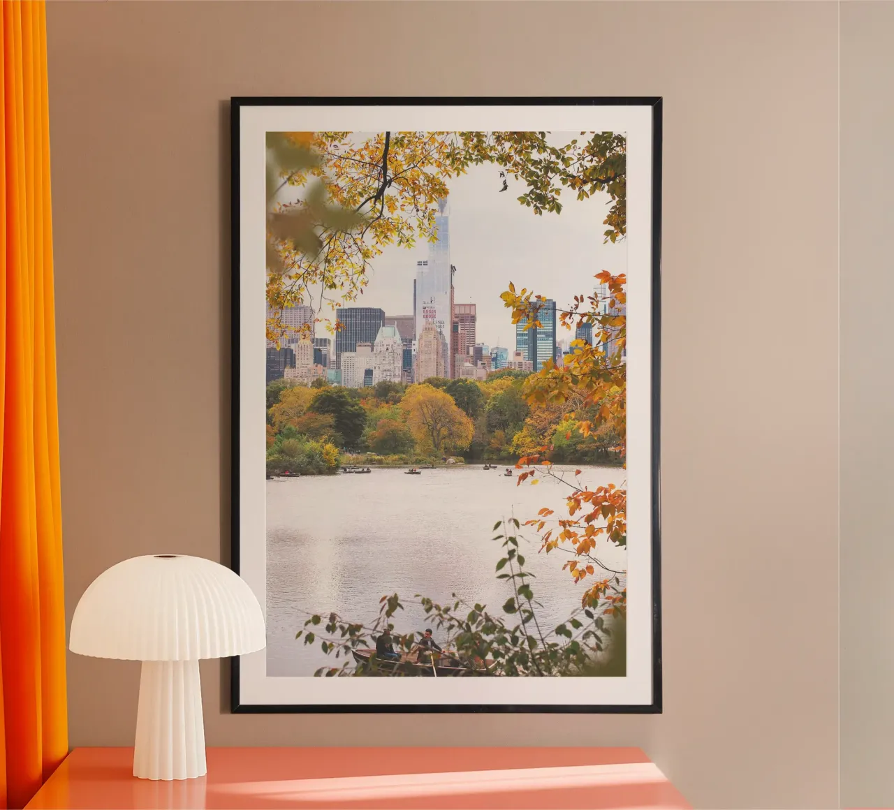 New York, USA I Lac de Central Park dans la nature bokeh poster de Julie Travel Photography