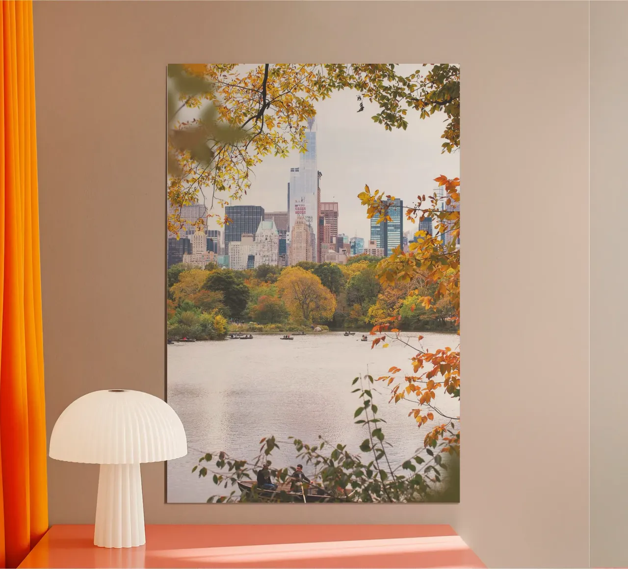 New York, USA I Lac de Central Park dans la nature bokeh poster de Julie Travel Photography