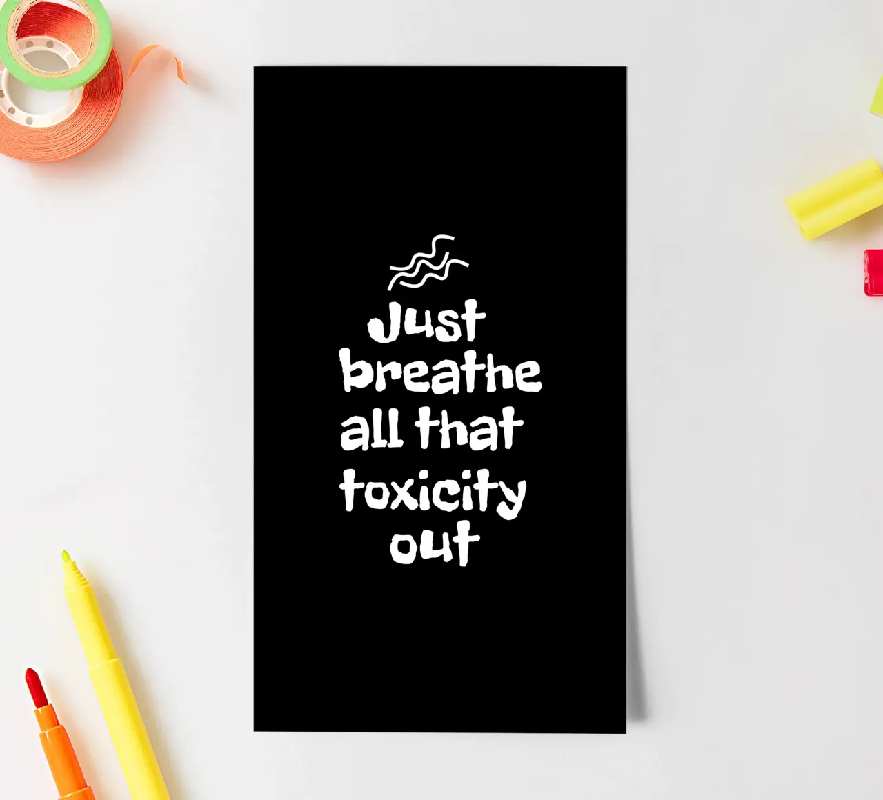 Just breathe all that toxicity out sticker sheet by happieeagle