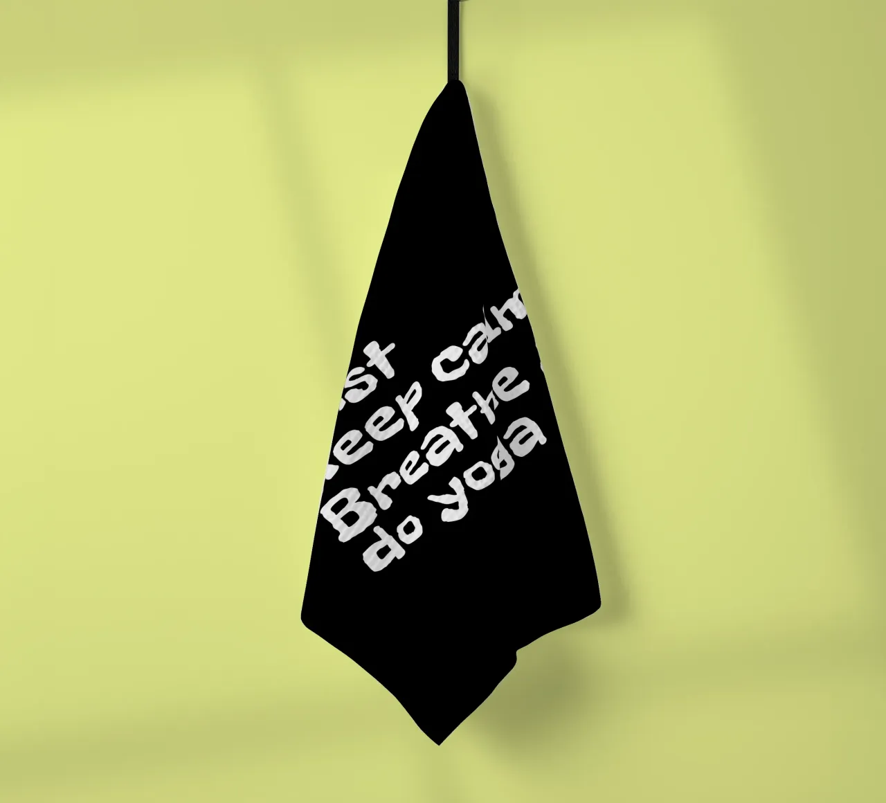 Just keep calm, breathe and do yoga canovaccio da cucina da happieeagle
