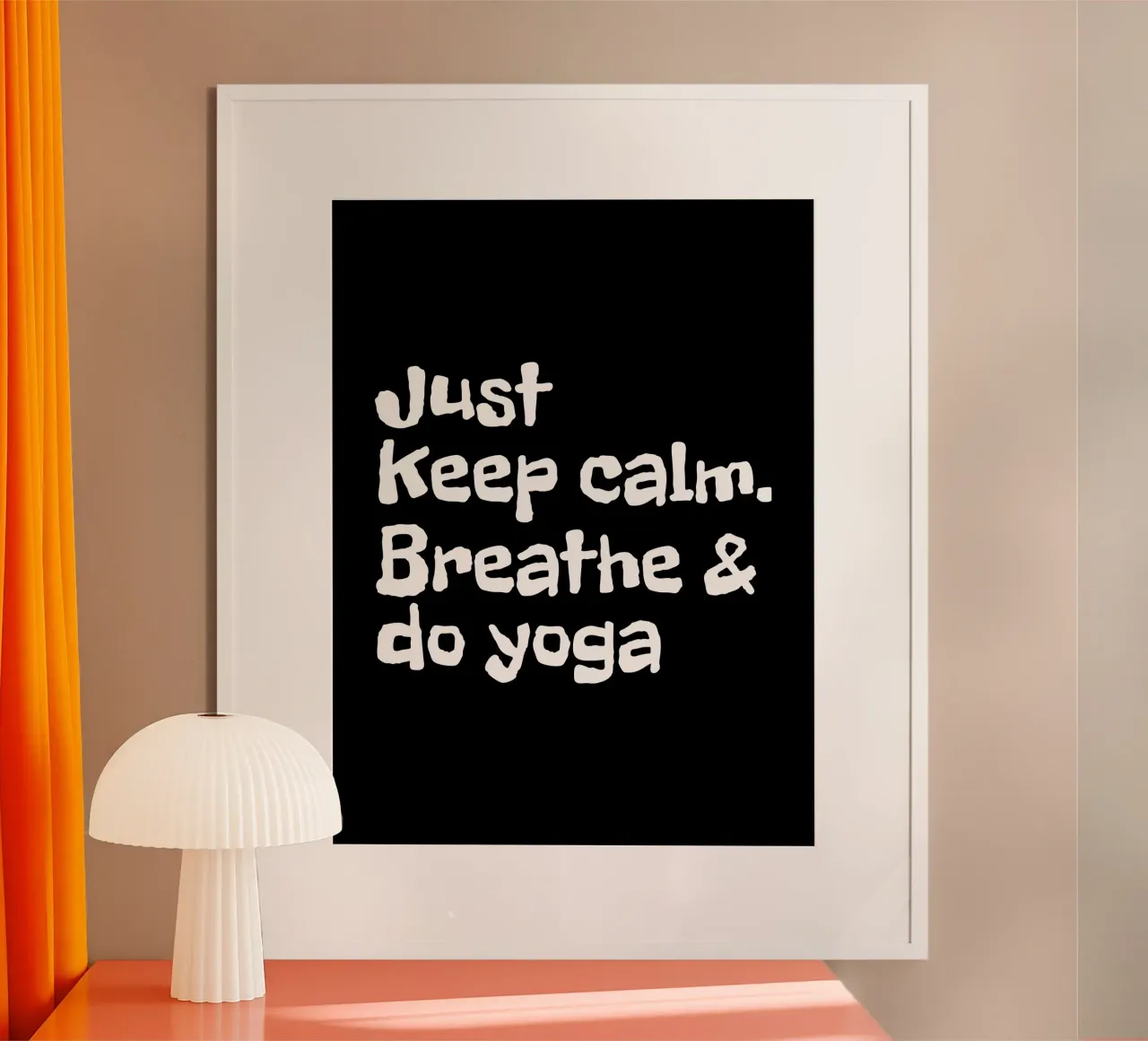 Just keep calm, breathe and do yoga carta hahnemühle da happieeagle