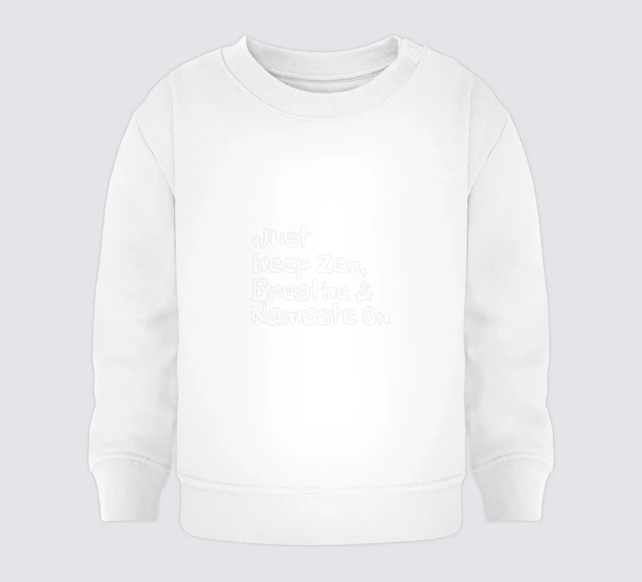 Just keep zen, breathe and namaste on felpa neonato da happieeagle