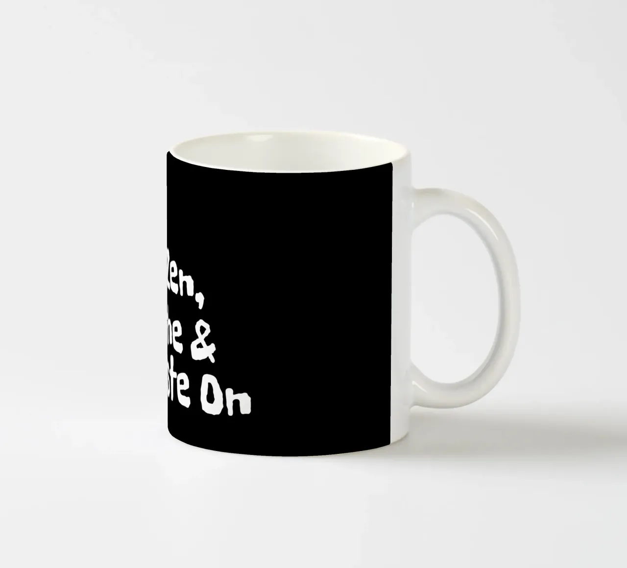 Just keep zen, breathe and namaste on tazza in ceramica da happieeagle