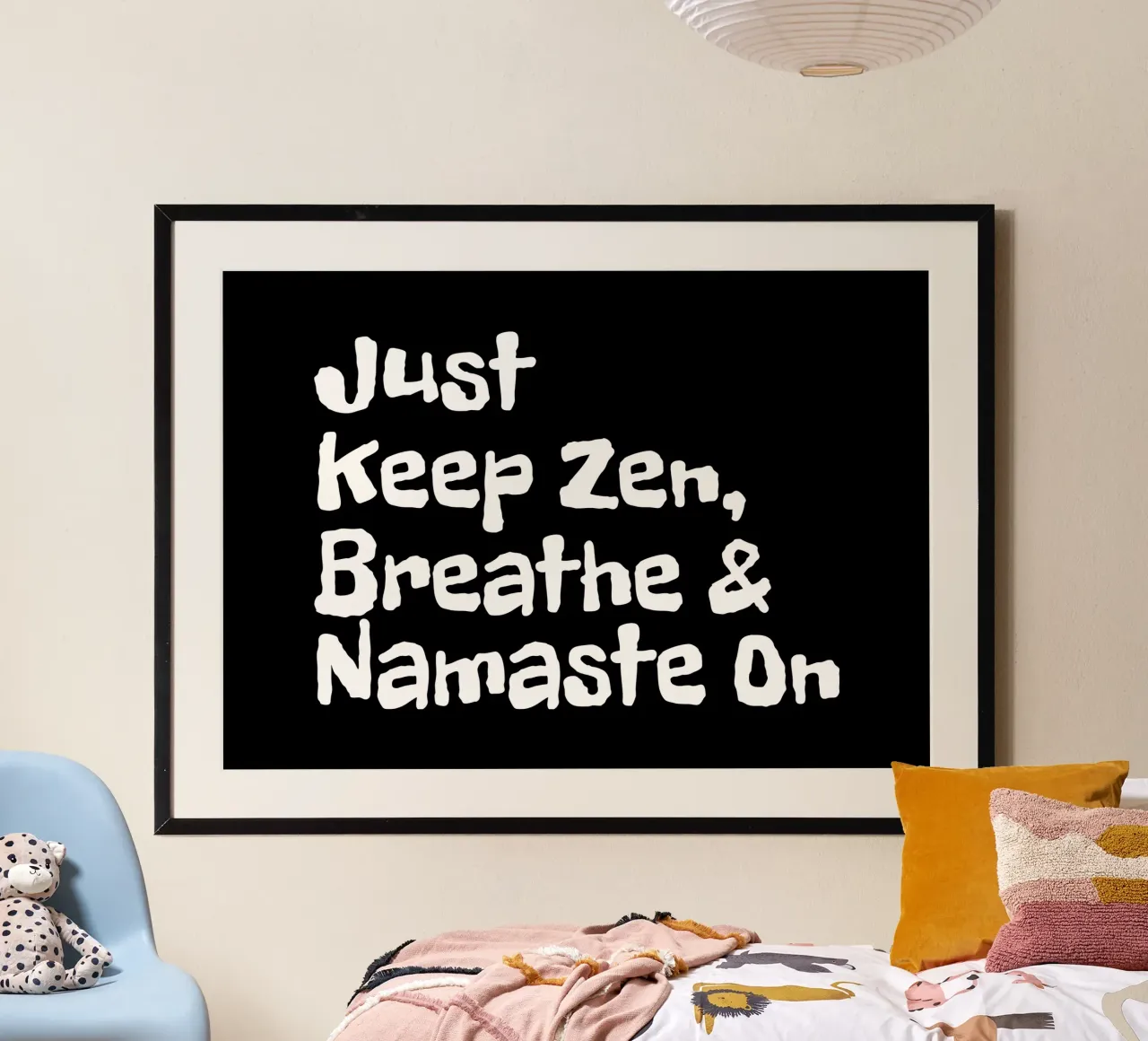 Just keep zen, breathe and namaste on carta hahnemühle da happieeagle