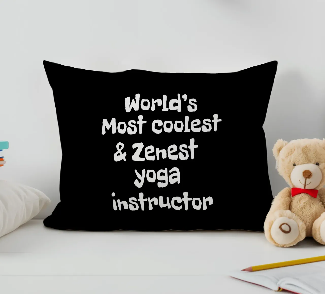 World's most coolest and zenest yoga instructor cuscino da happieeagle