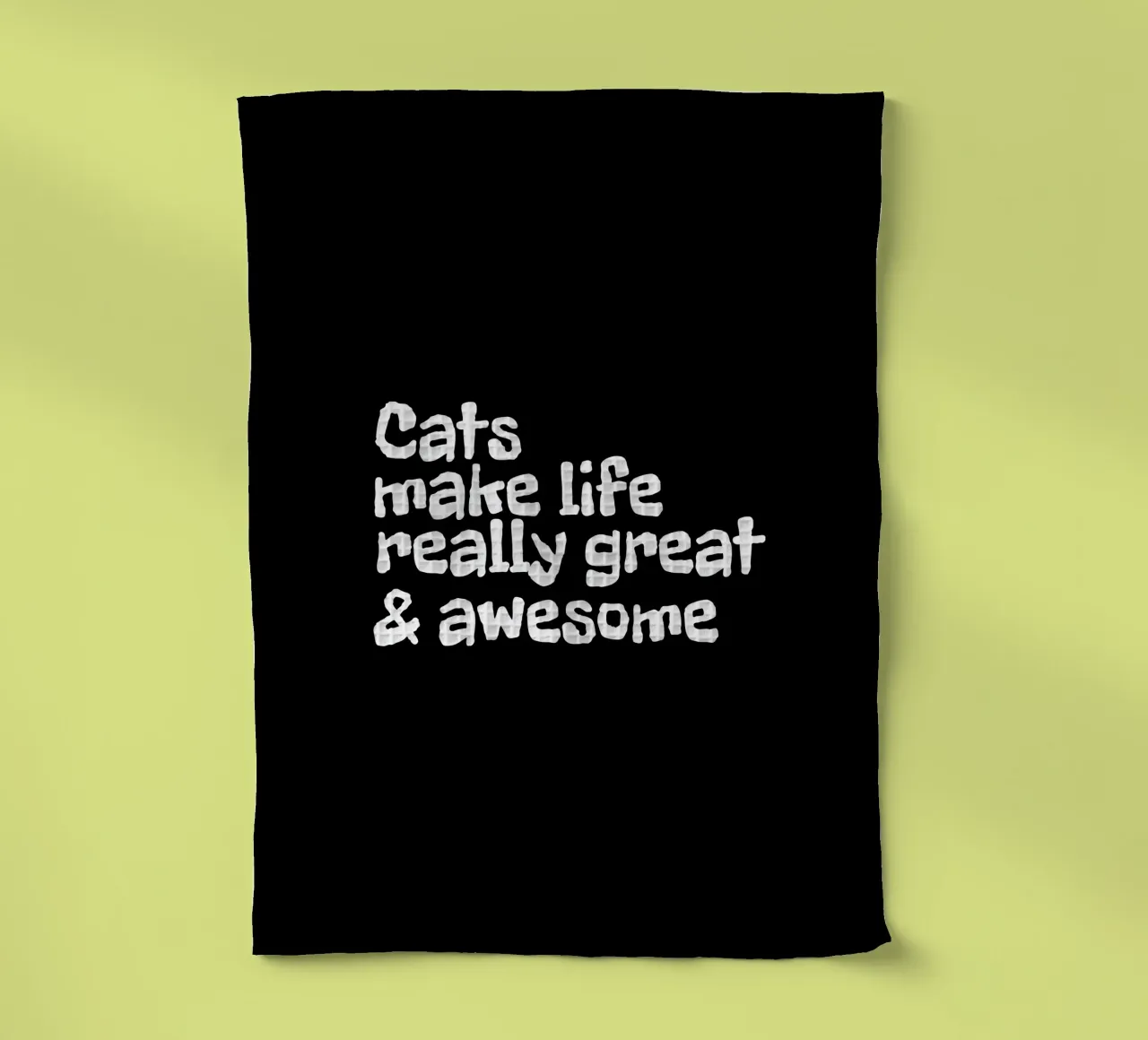 Cats make life really great and awesome canovaccio da cucina da happieeagle