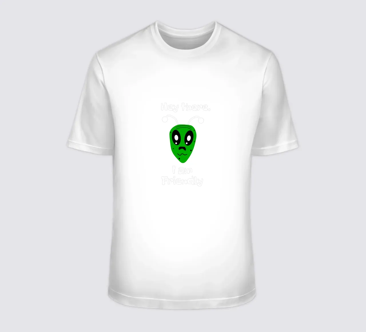 Friendly Alien t-shirt da happieeagle