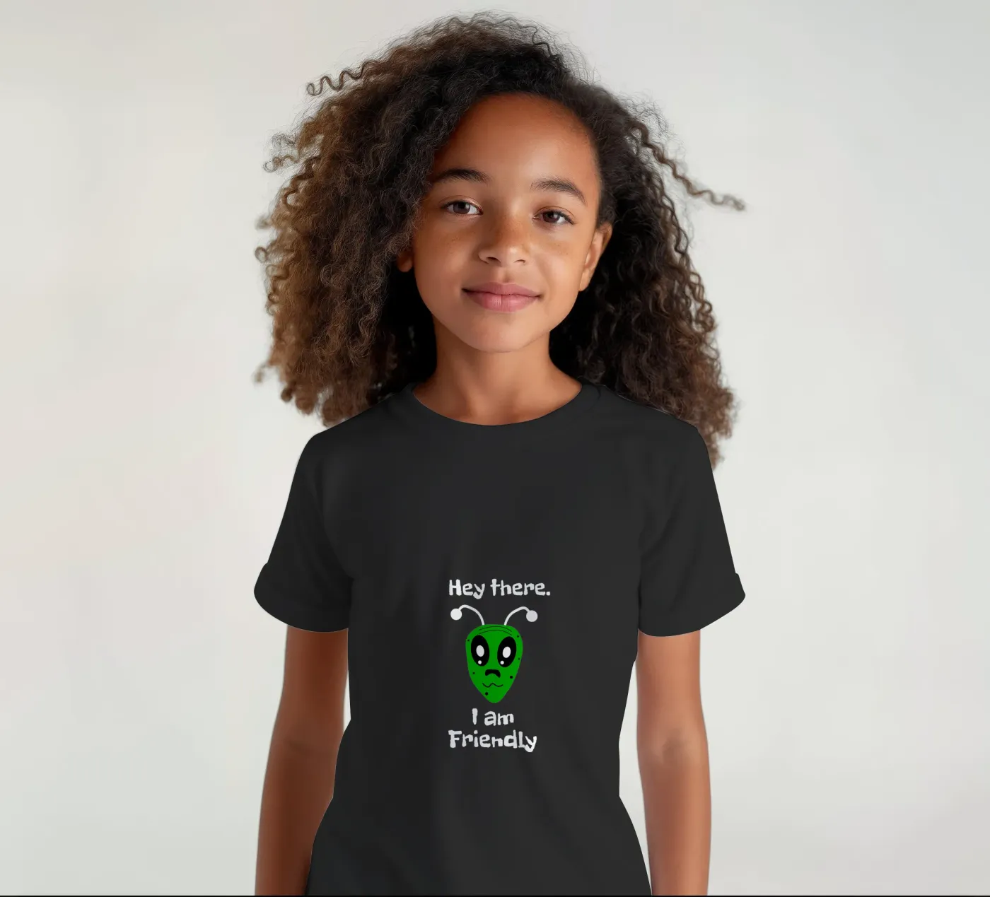 Friendly Alien kinder t-shirt van happieeagle
