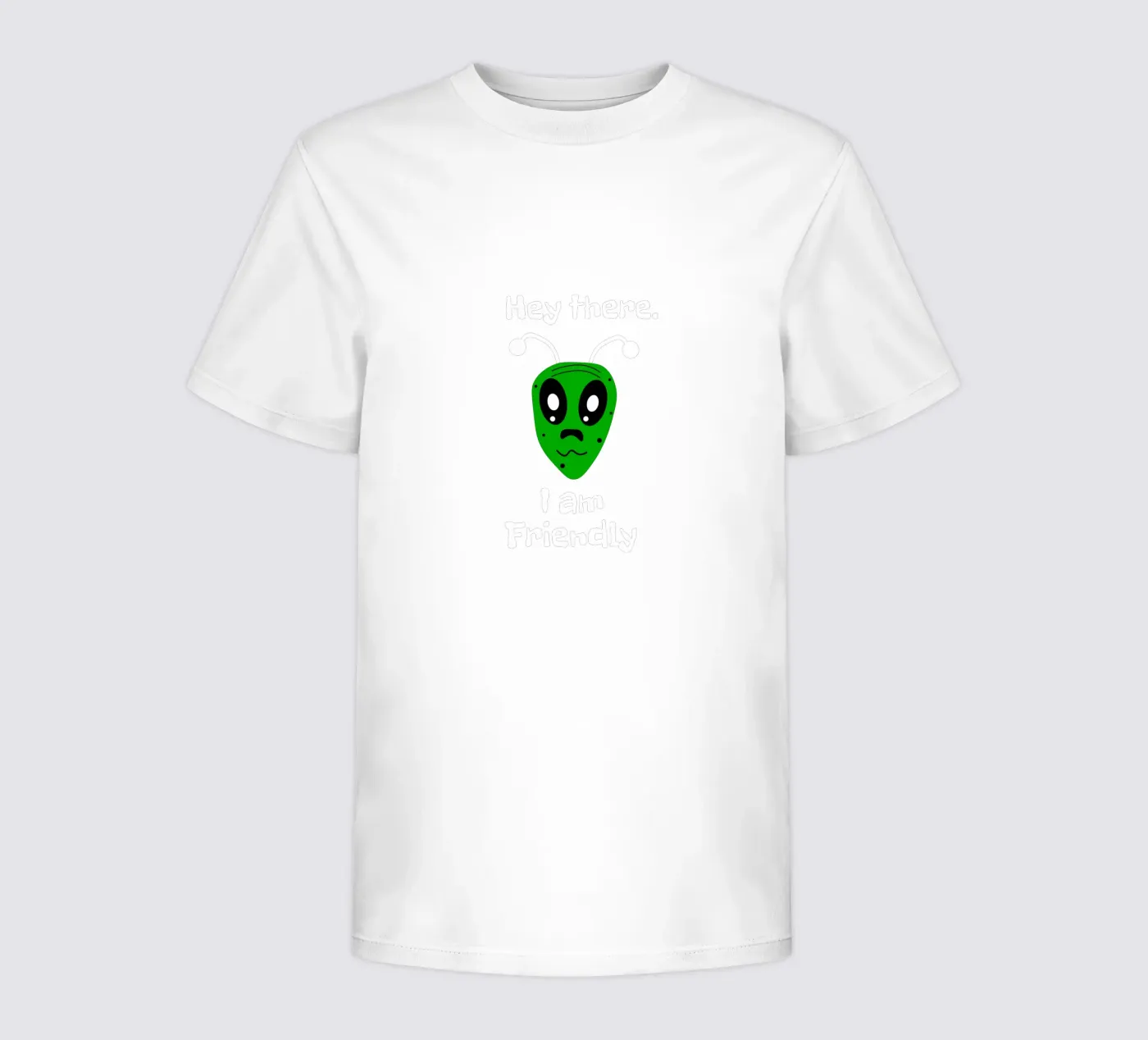 Friendly Alien kinder t-shirt van happieeagle