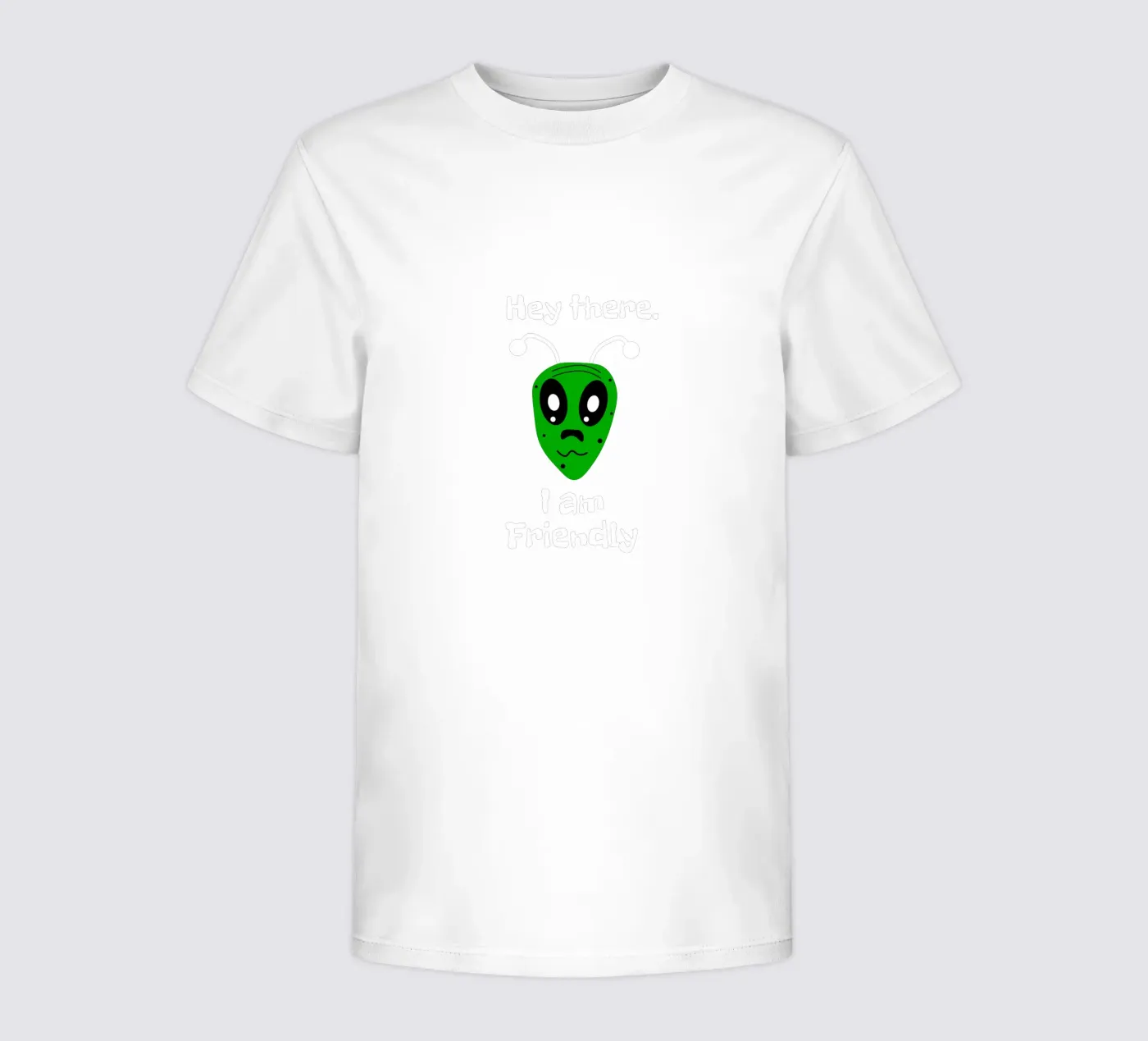 Friendly Alien kinder t-shirt van happieeagle