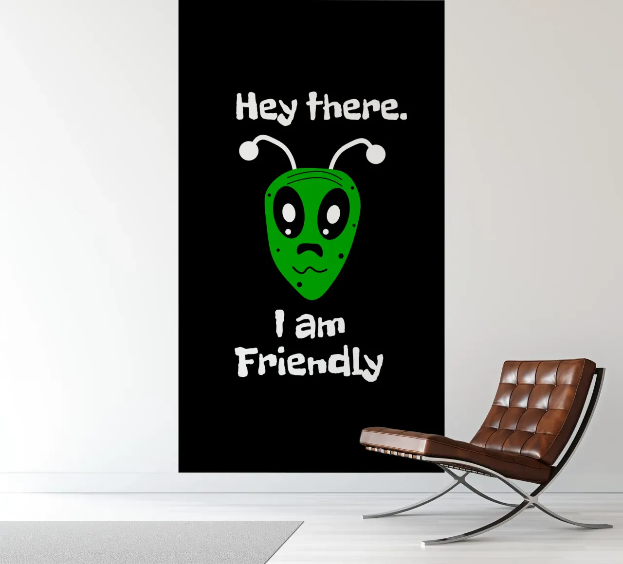 Friendly Alien fotobehang van happieeagle