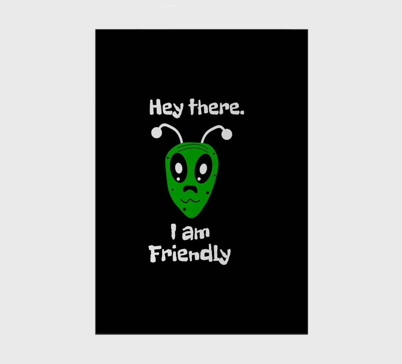 Friendly Alien notebook by happieeagle