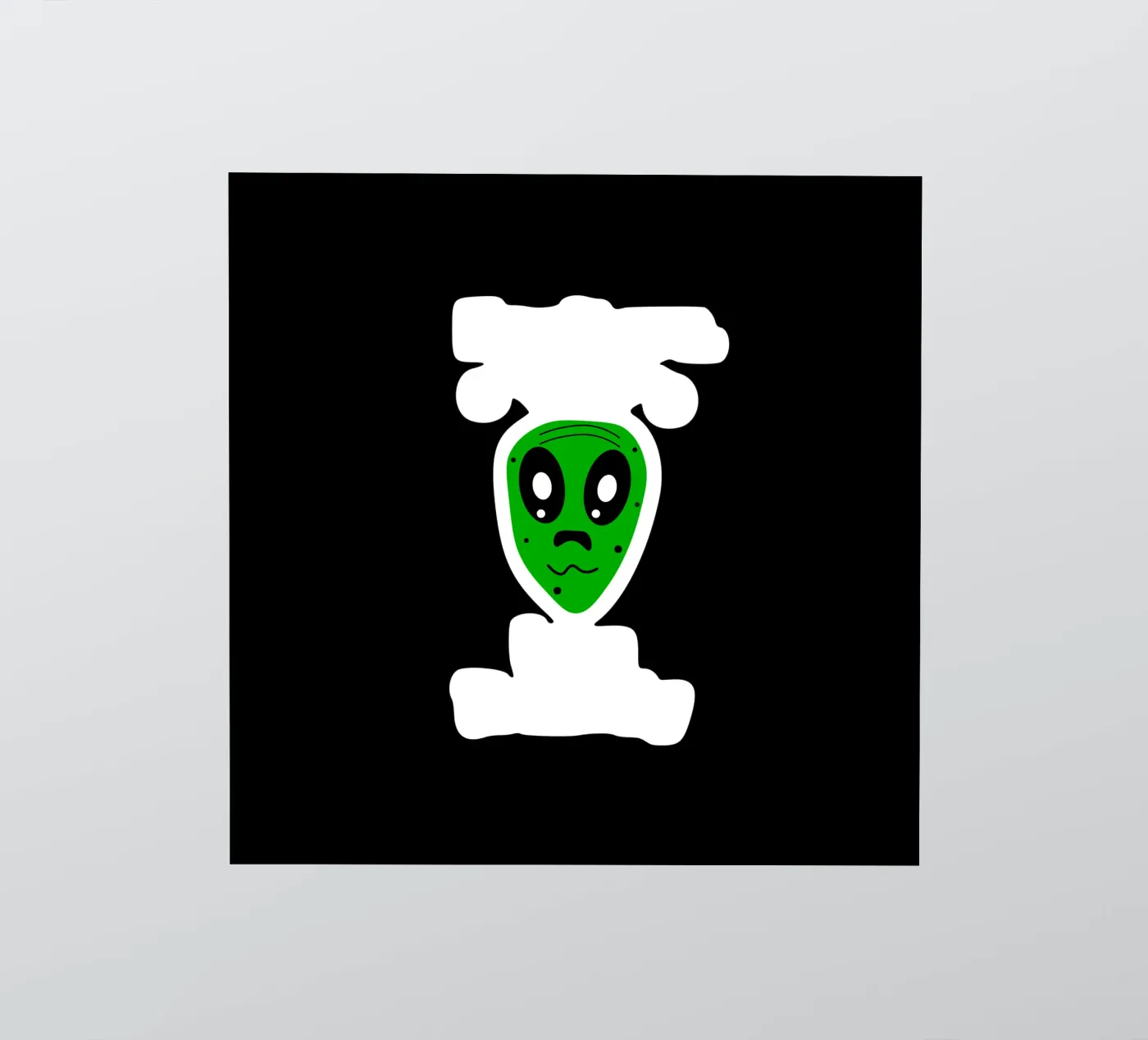 Friendly Alien sticker van happieeagle
