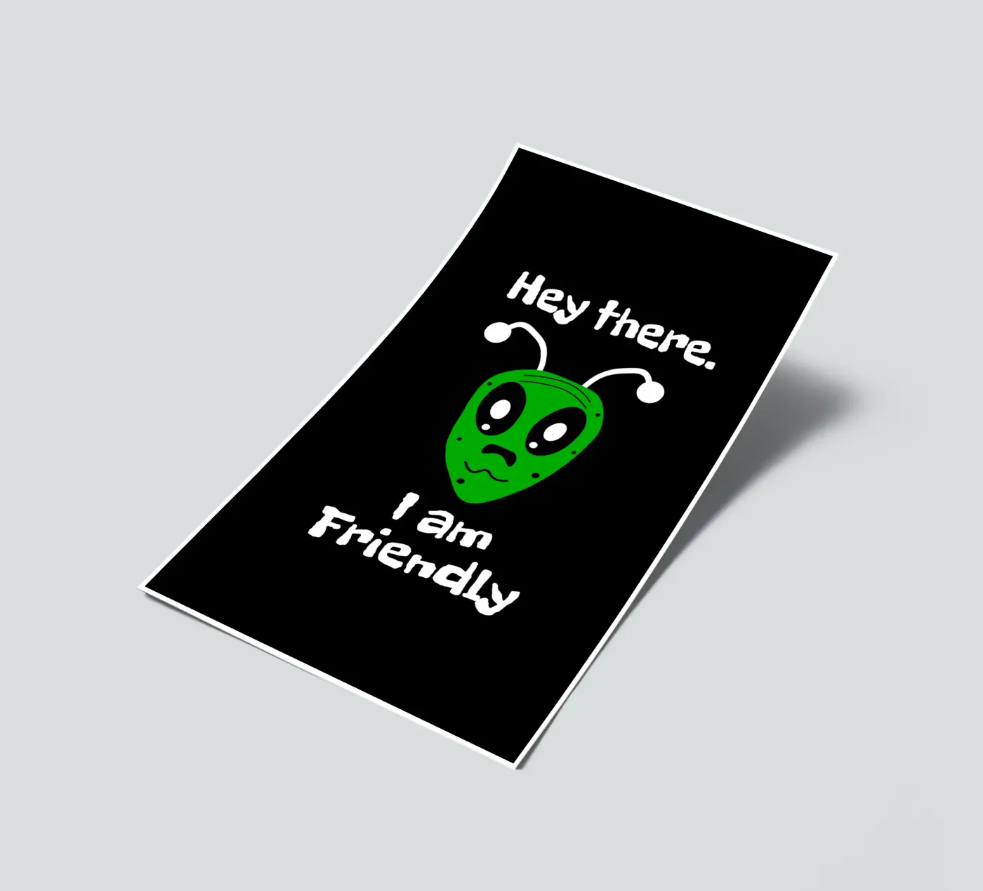 Friendly Alien sticker sheet by happieeagle