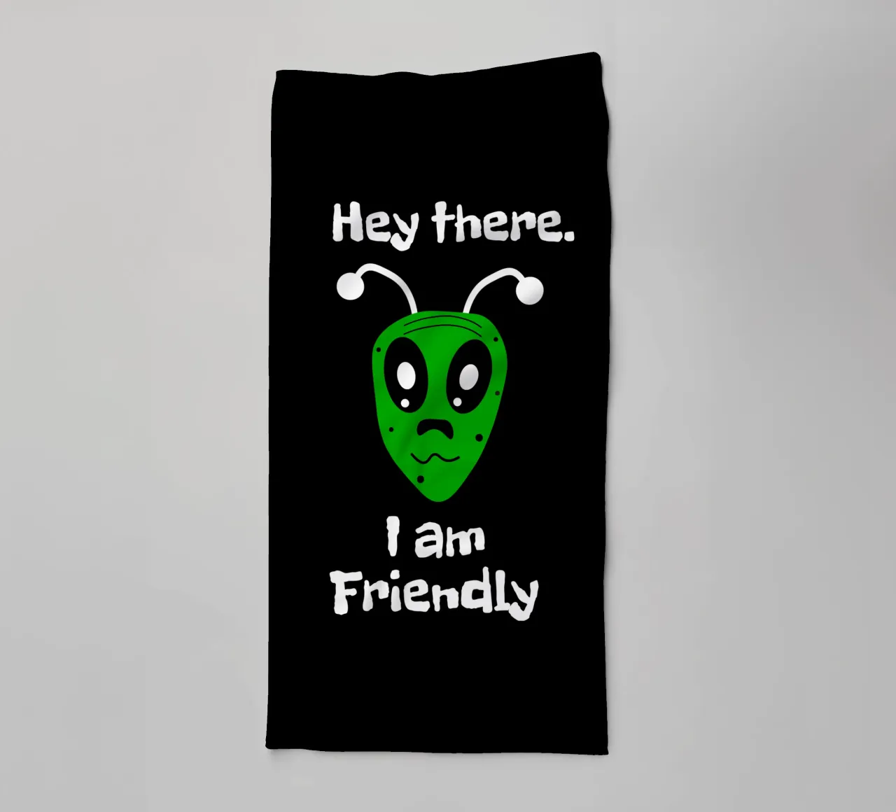 Friendly Alien badhanddoek van happieeagle