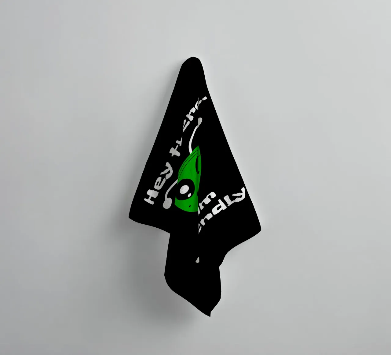 Friendly Alien badhanddoek van happieeagle