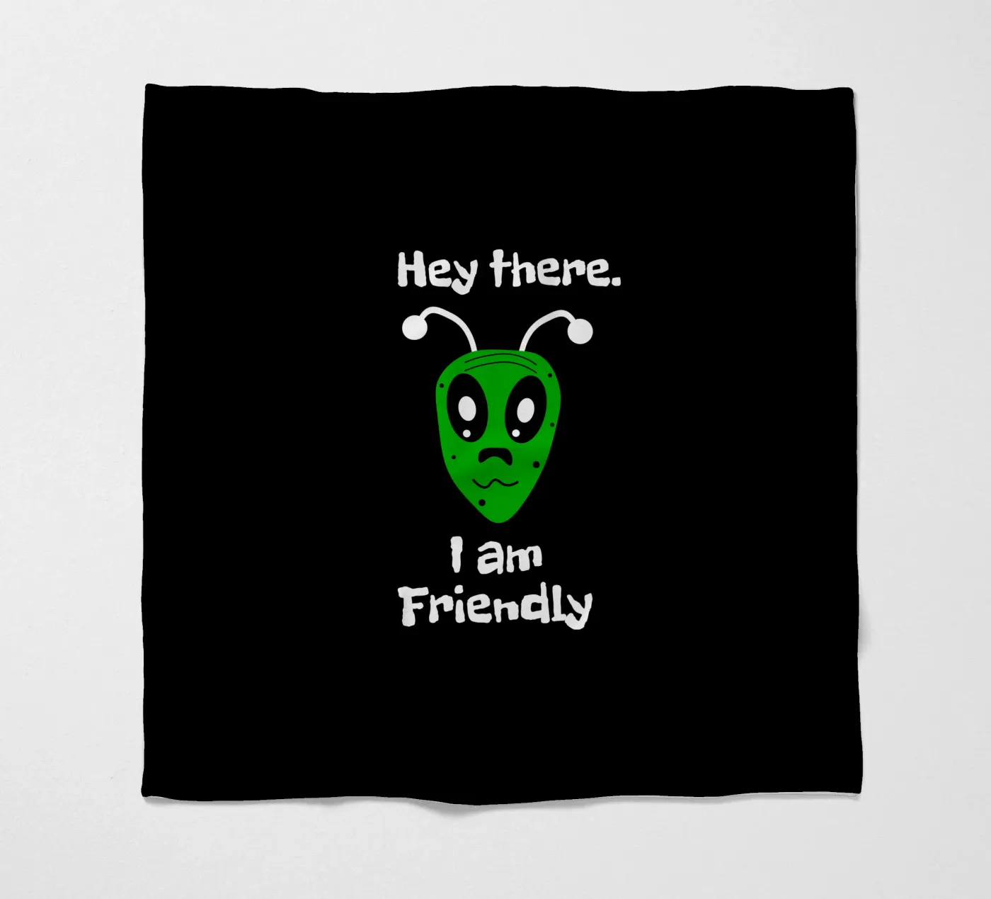 Friendly Alien Fleecedecke von happieeagle