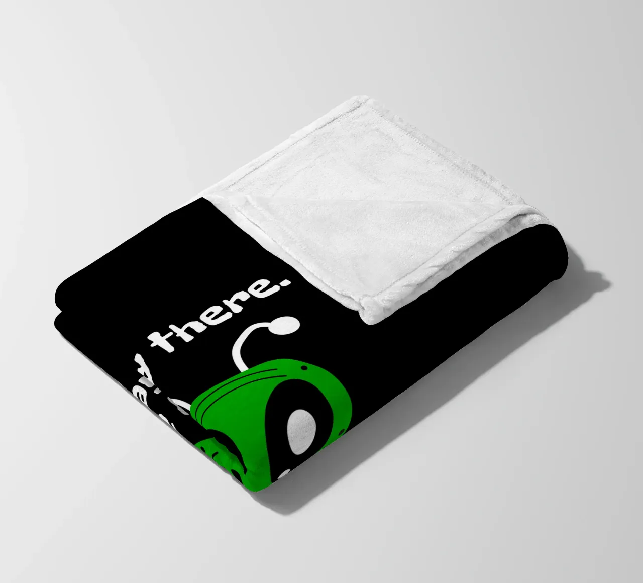 Friendly Alien Fleecedecke von happieeagle