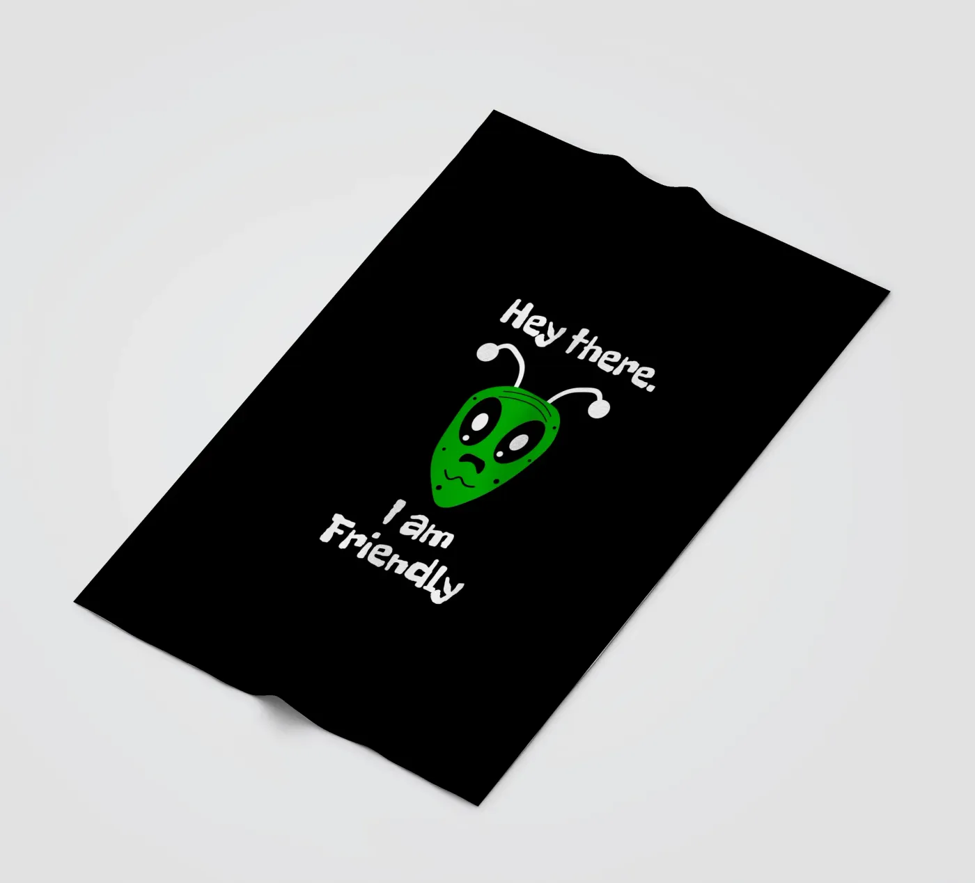 Friendly Alien Fleecedecke von happieeagle