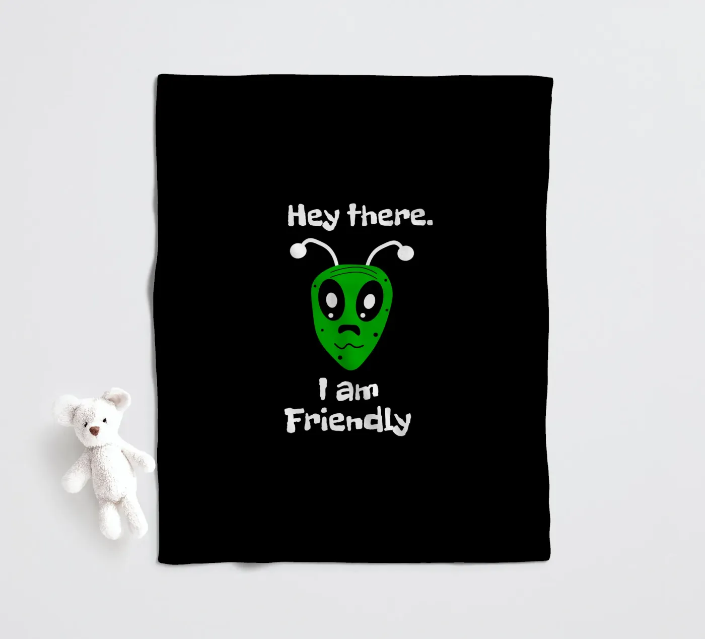 Friendly Alien fleecedeken van happieeagle