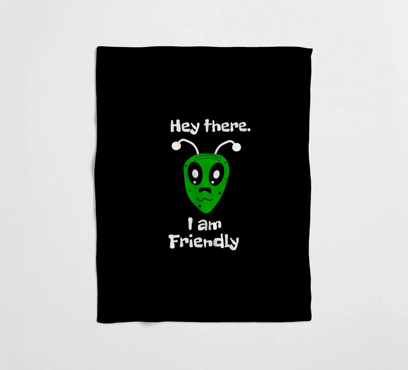 Friendly Alien Fleecedecke von happieeagle
