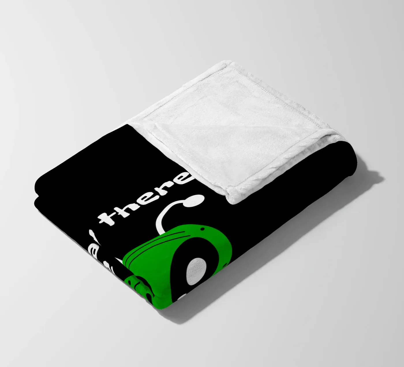 Friendly Alien Fleecedecke von happieeagle