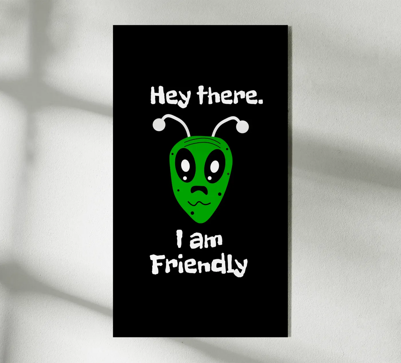 Friendly Alien plexiglas de happieeagle
