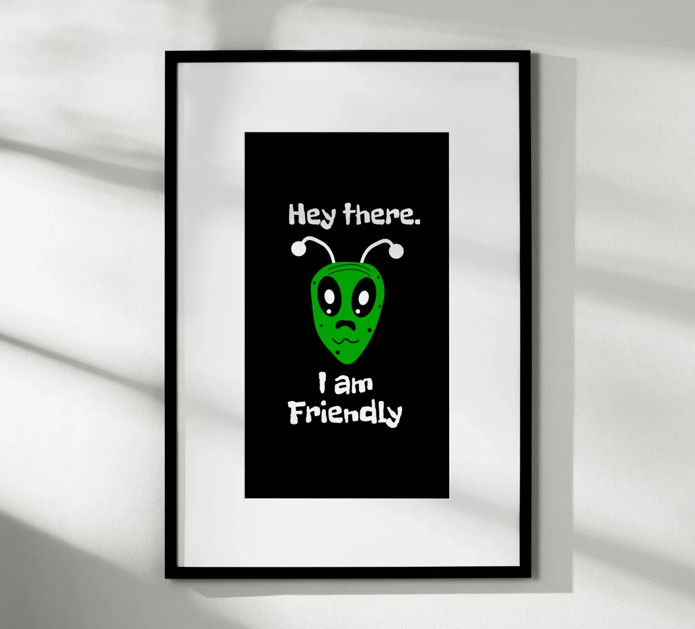 Friendly Alien poster da happieeagle