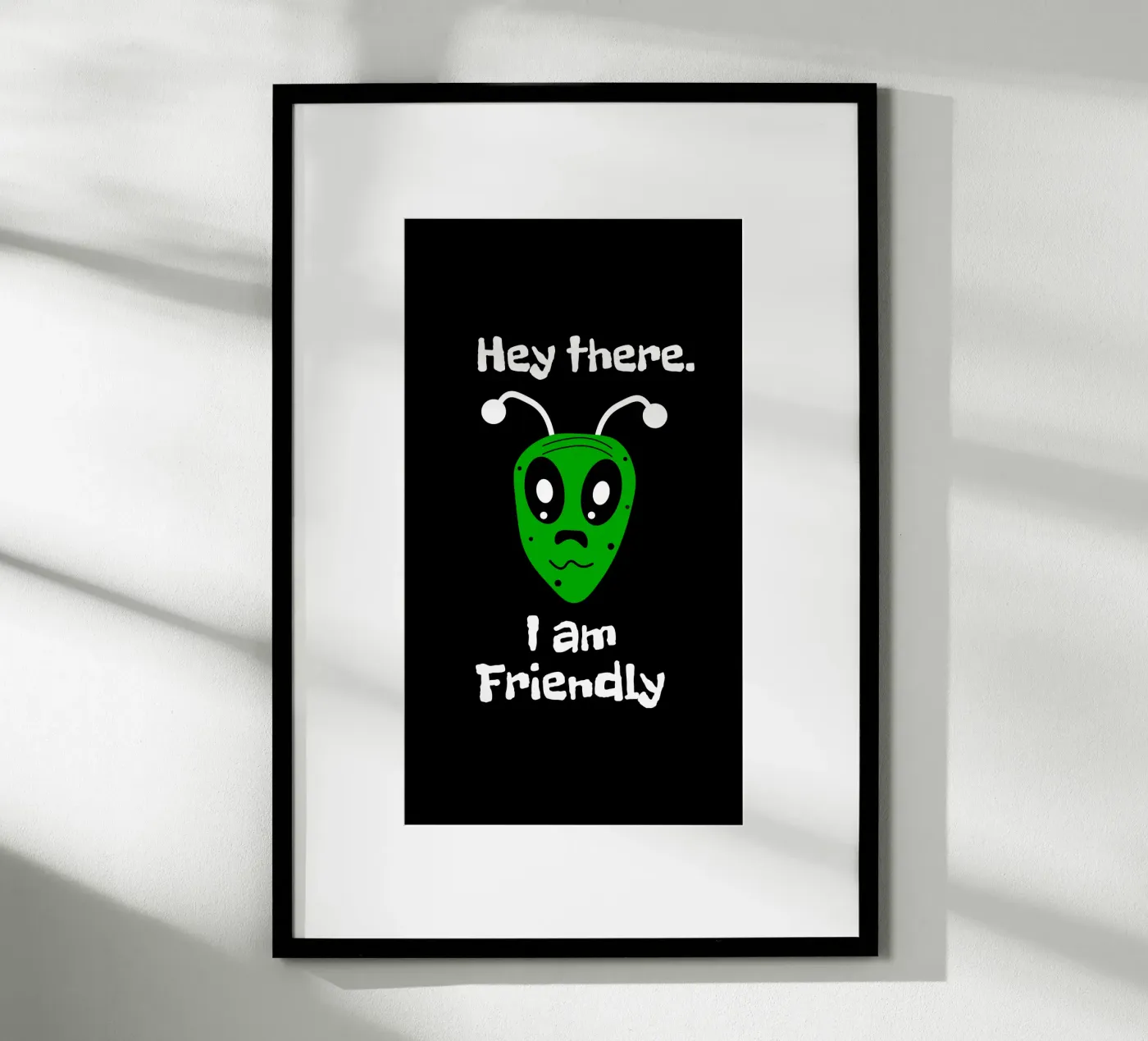 Friendly Alien poster by happieeagle