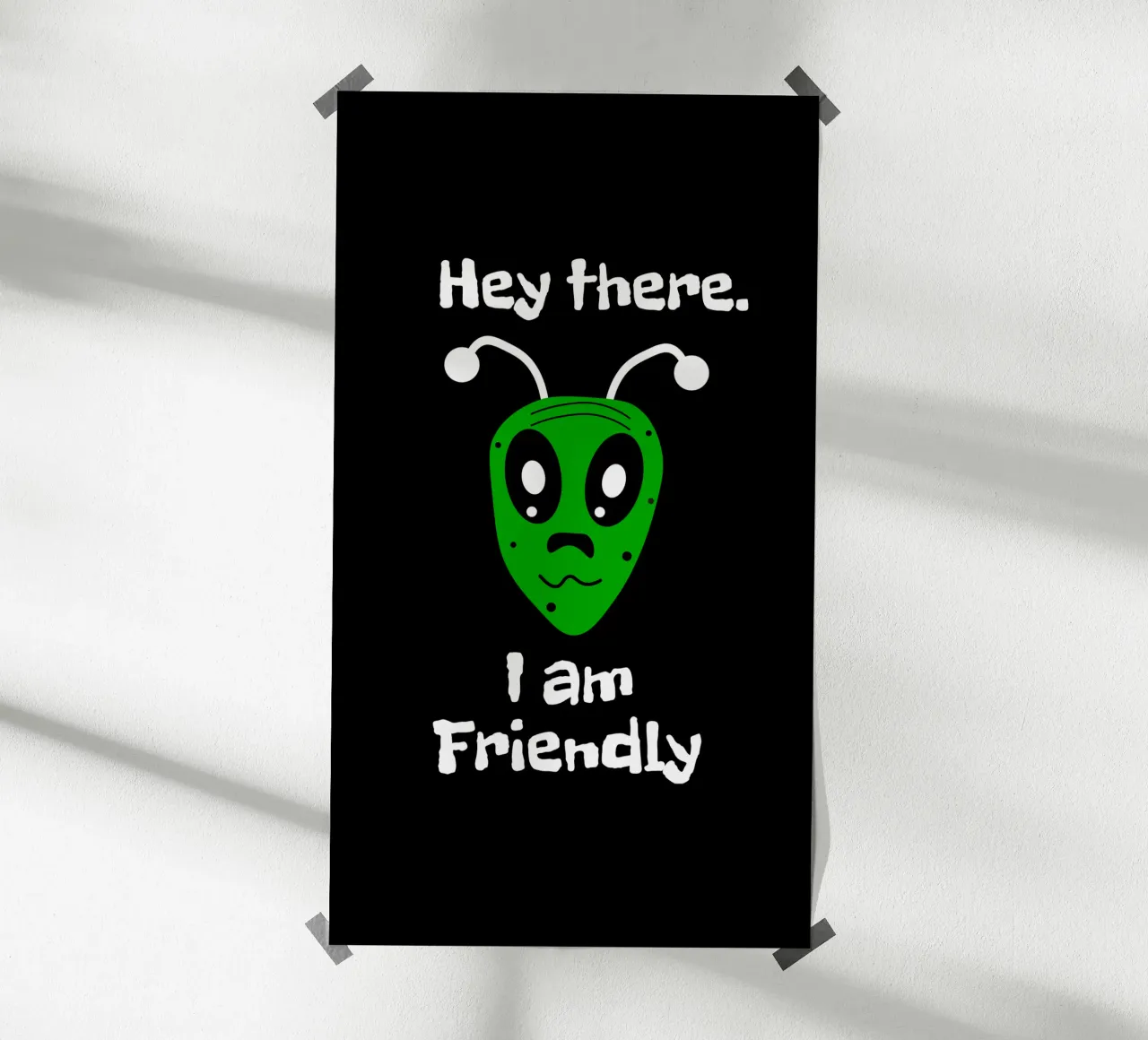 Friendly Alien poster da happieeagle