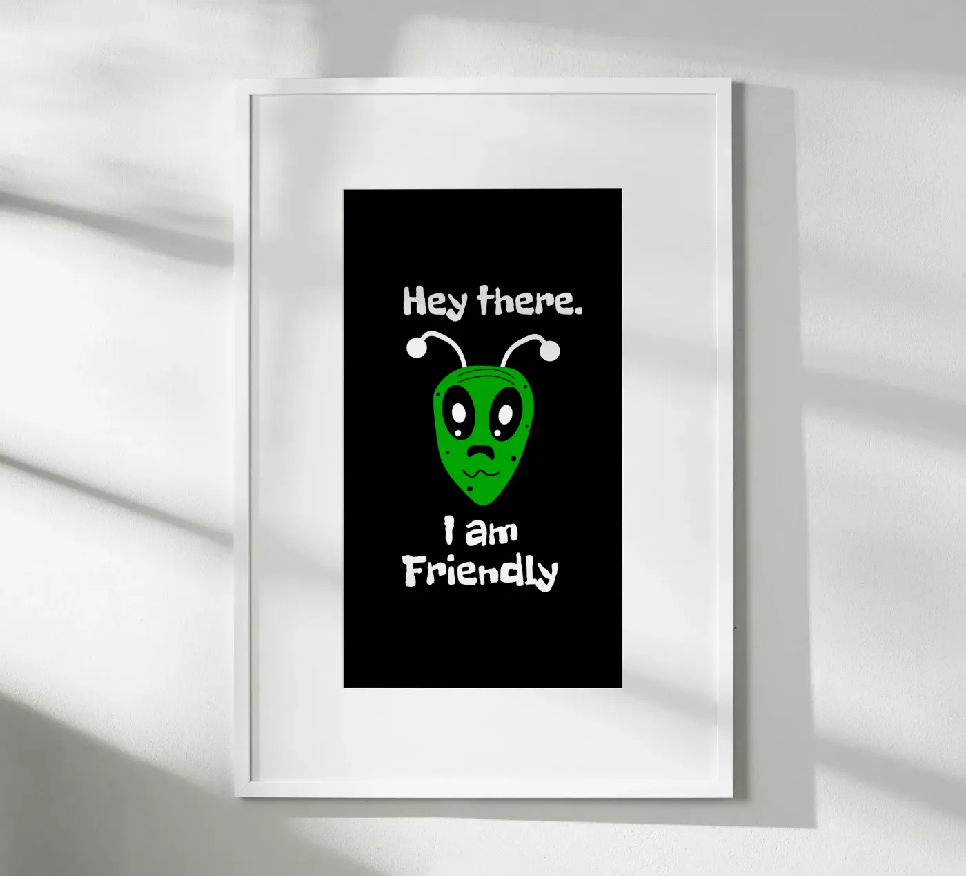Friendly Alien poster by happieeagle