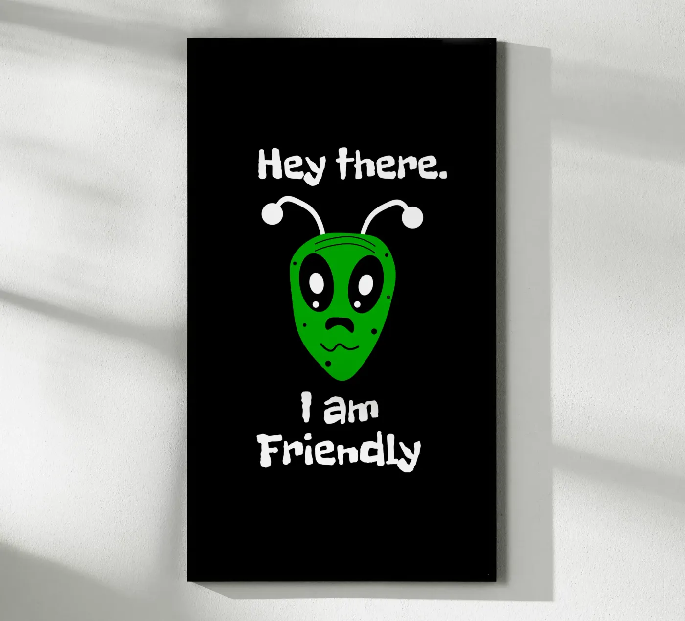 Friendly Alien poster by happieeagle