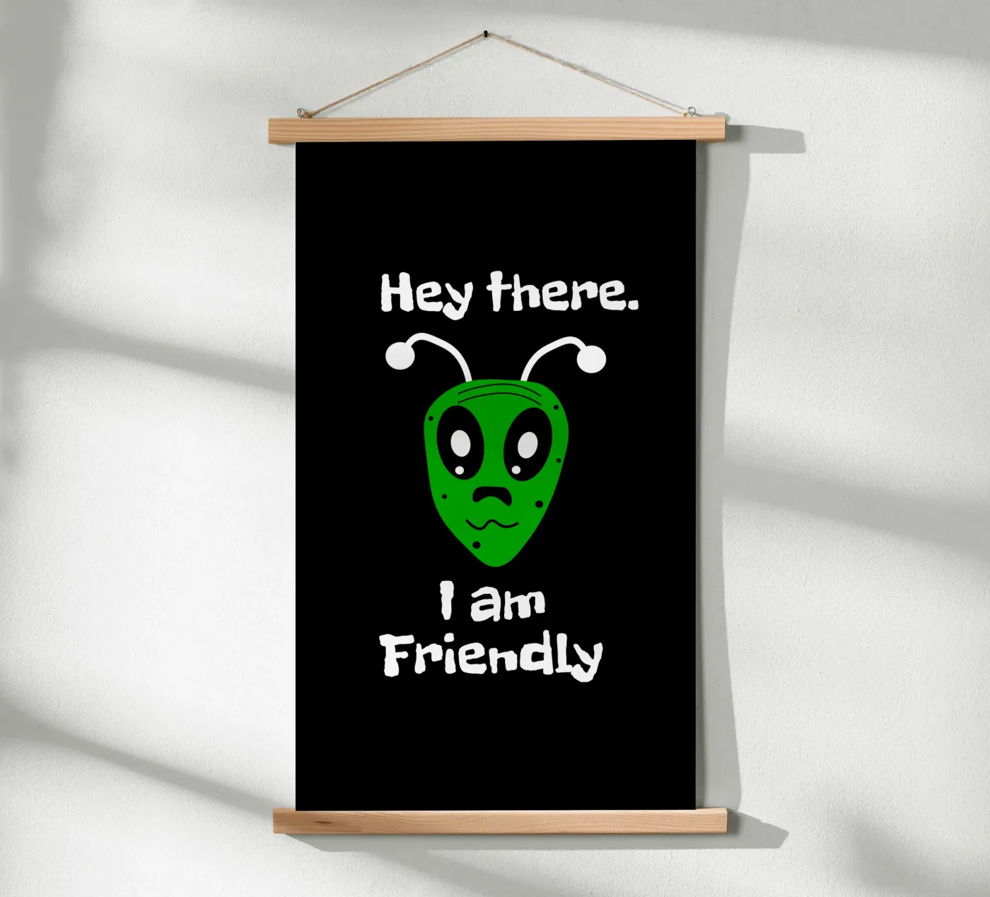 Friendly Alien poster by happieeagle