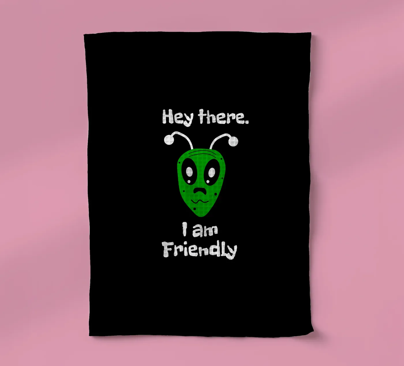 Friendly Alien theedoek van happieeagle