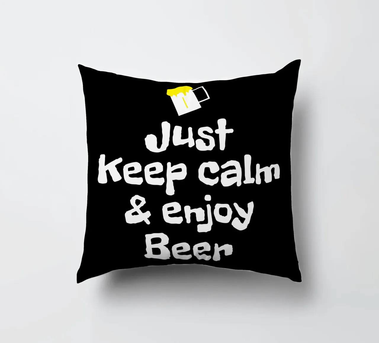 Just keep calm and enjoy beer cuscino da happieeagle