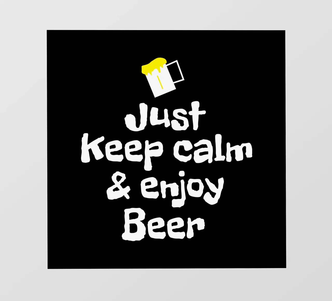 Just keep calm and enjoy beer telo in pvc da happieeagle
