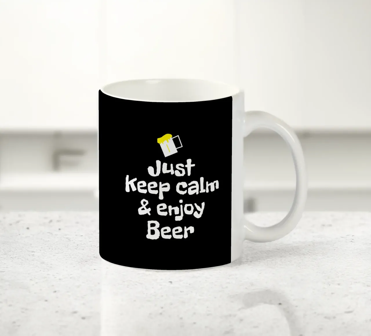 Just keep calm and enjoy beer tazza in ceramica da happieeagle
