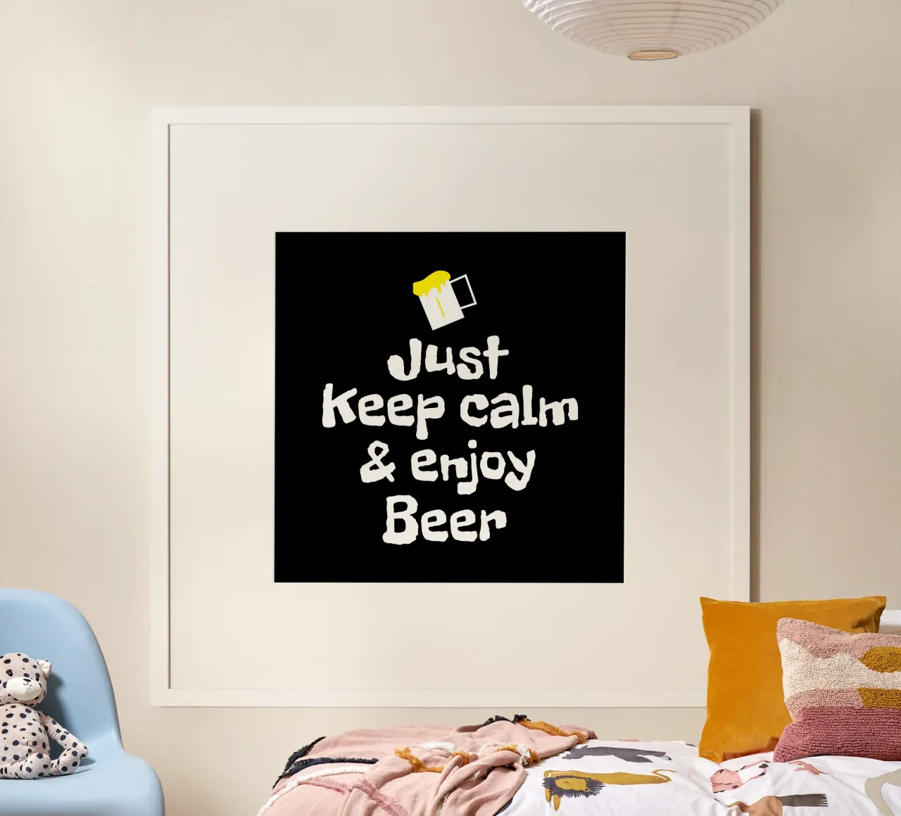 Just keep calm and enjoy beer carta hahnemühle da happieeagle