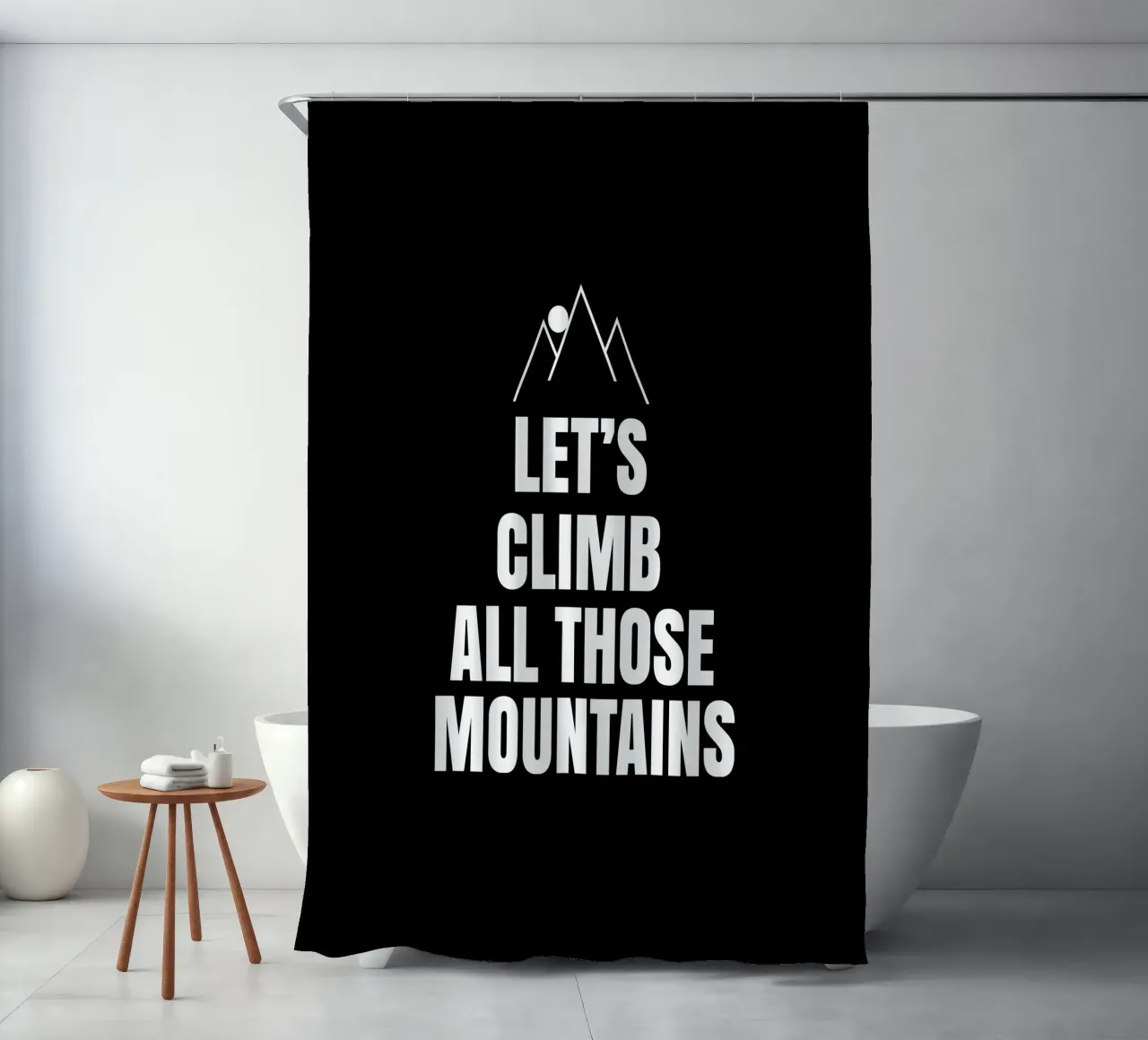 Let's climb all those mountains tenda da doccia da happieeagle