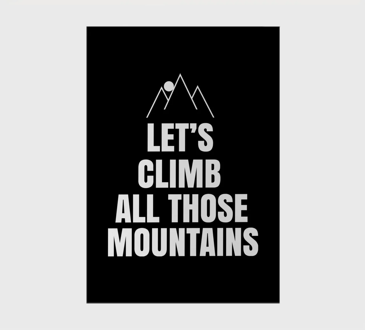 Let's climb all those mountains notebook by happieeagle