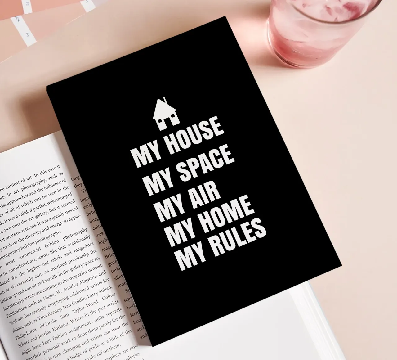 My house. My space. My air. My home. My rules. carnet de notes de happieeagle
