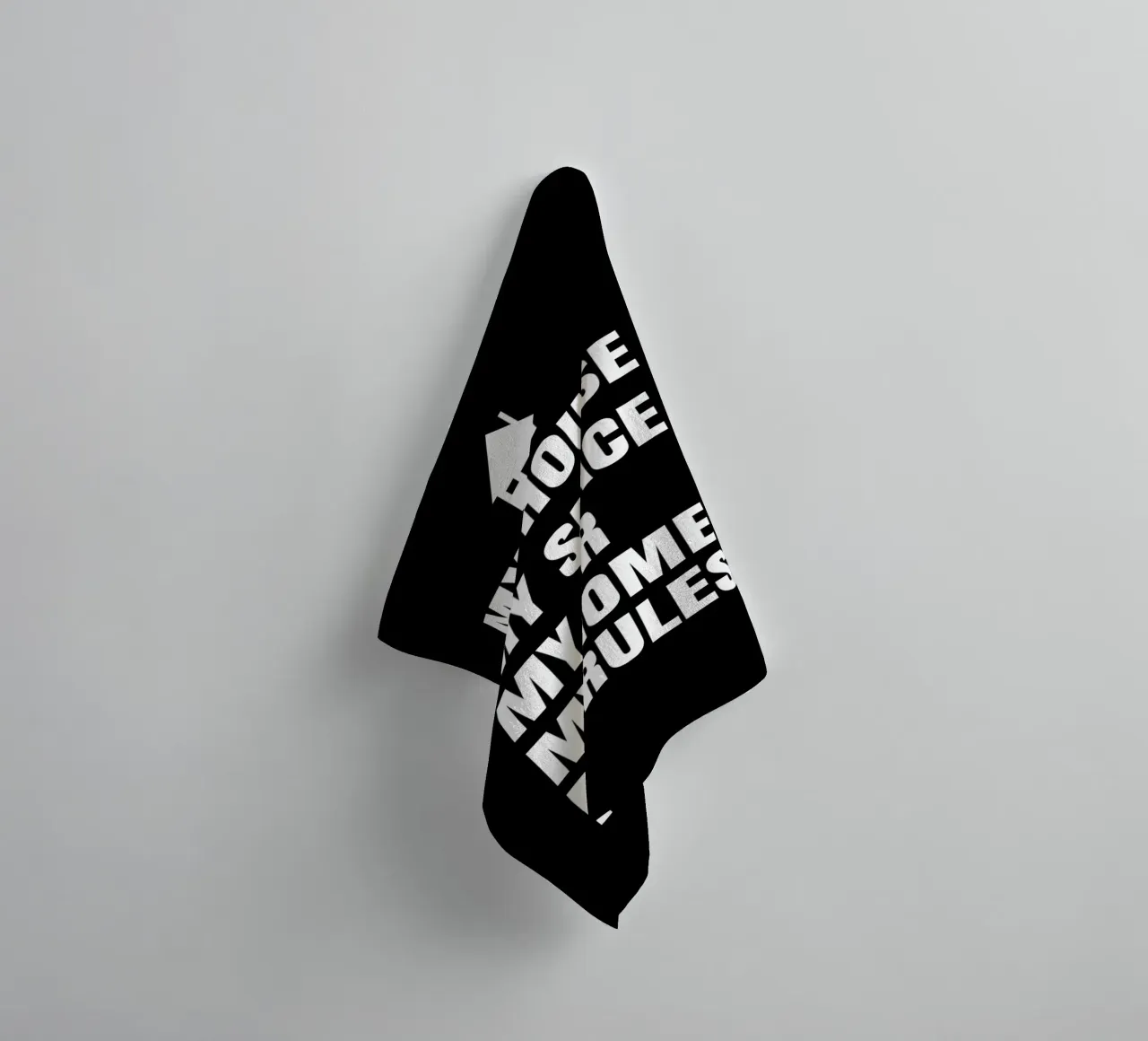 My house. My space. My air. My home. My rules. asciugamano da bagno da happieeagle
