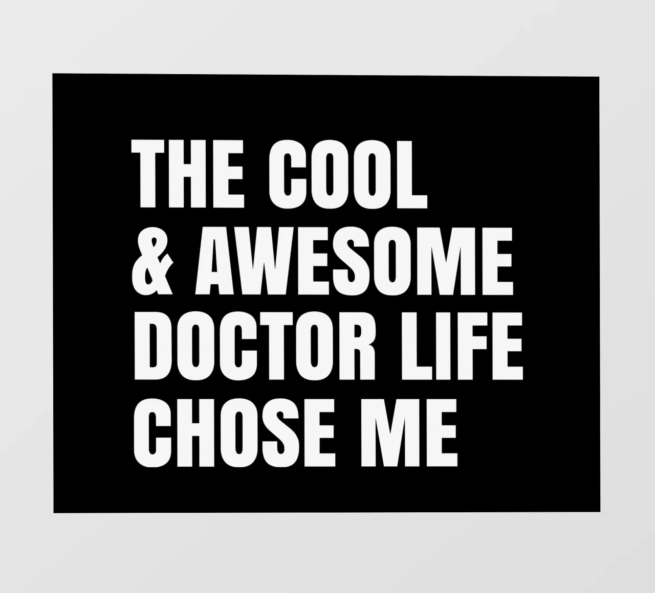 The cool and awesome doctor life chose me pellicola backlit da happieeagle