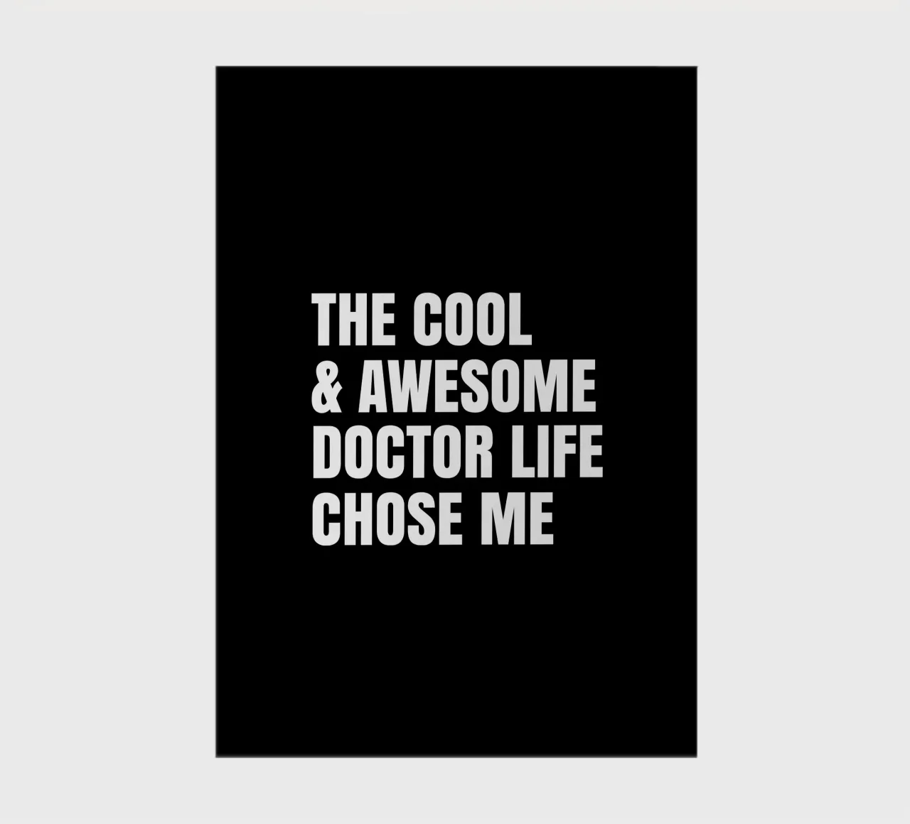 The cool and awesome doctor life chose me cuaderno de happieeagle