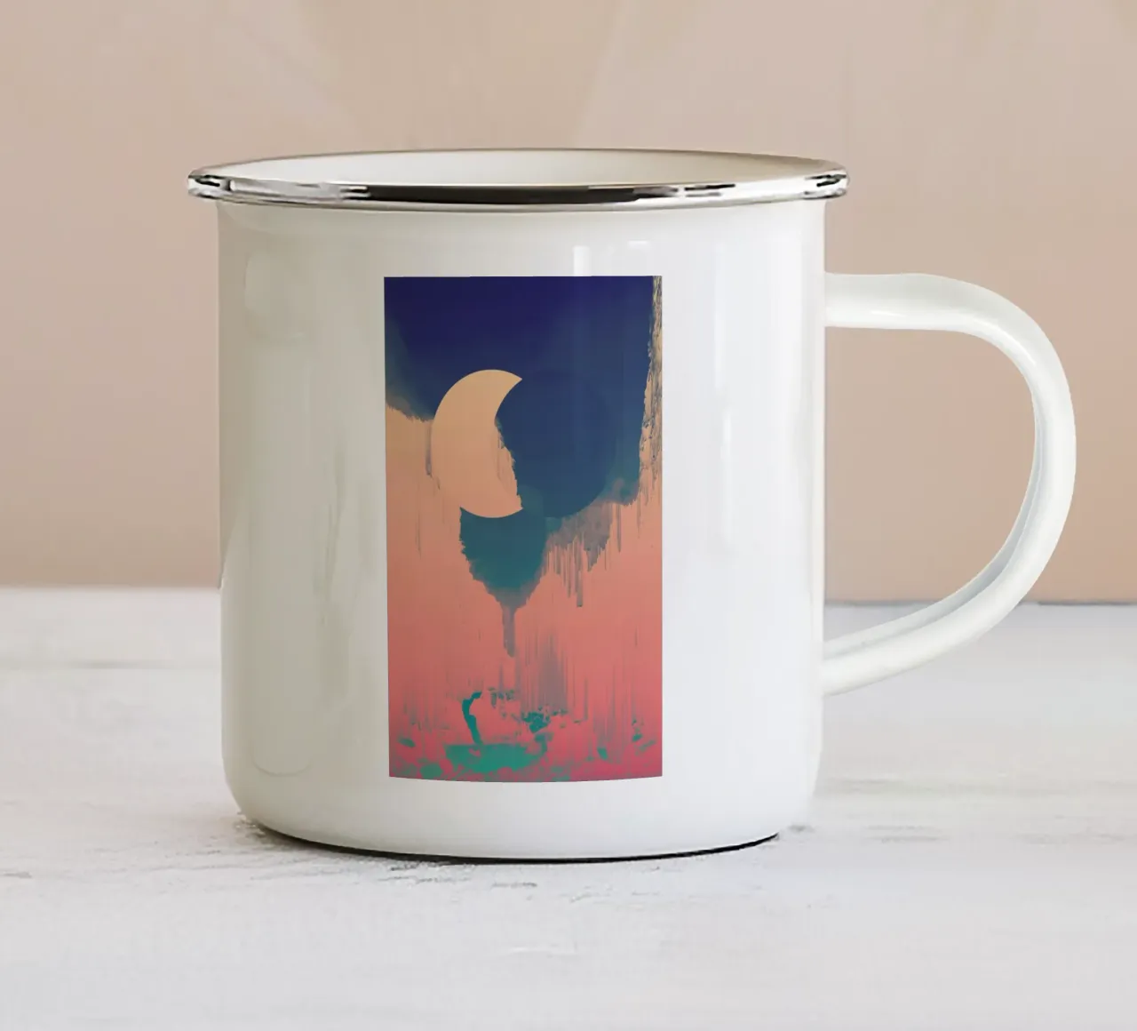 There Is So Much More Emaille Tasse von Adam Priester